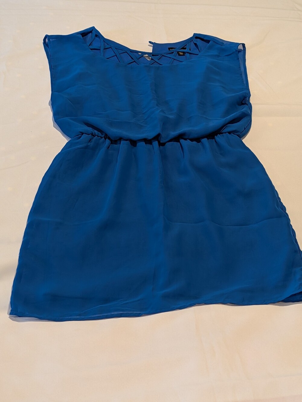 M Womens' Cit Triangle Royal Blue Sleeveless Dress